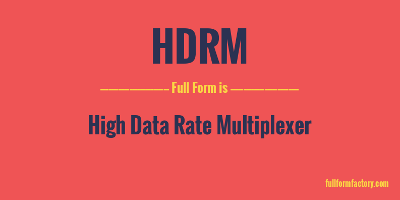hdrm-full-form
