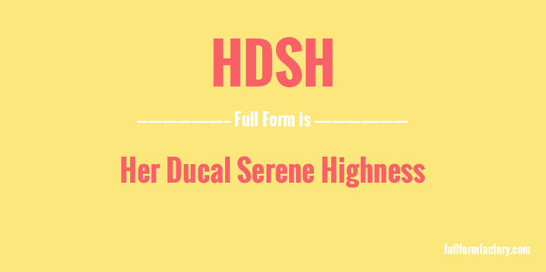 hdsh-full-form