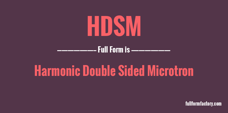 hdsm-full-form