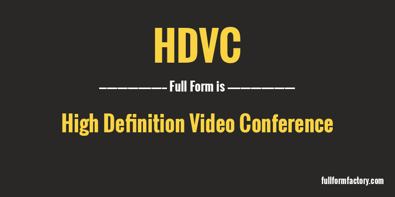 hdvc-full-form