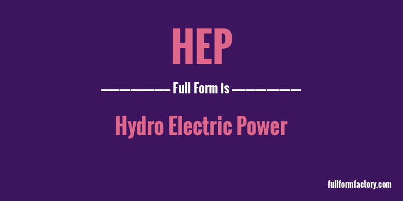 hep-full-form