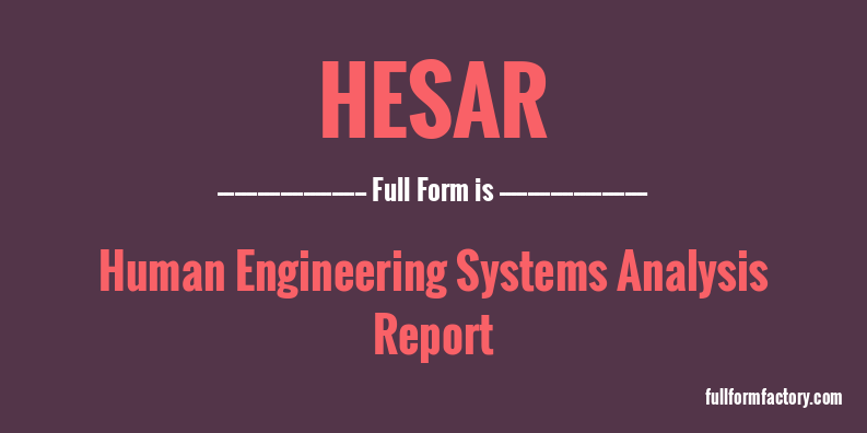 hesar-full-form