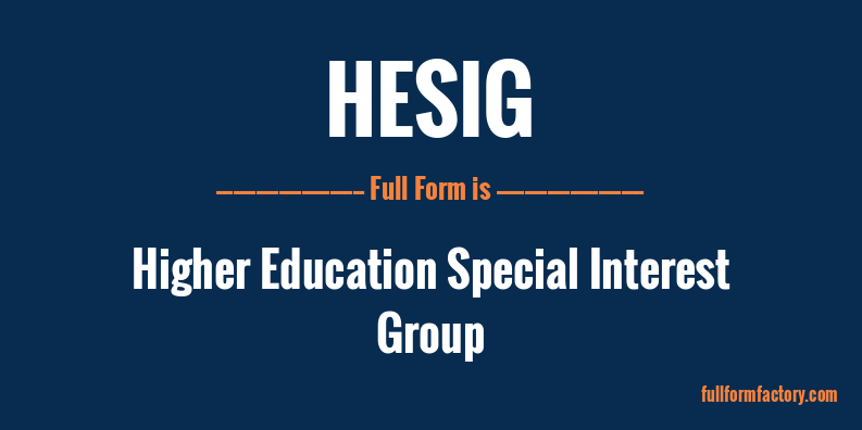 hesig-full-form