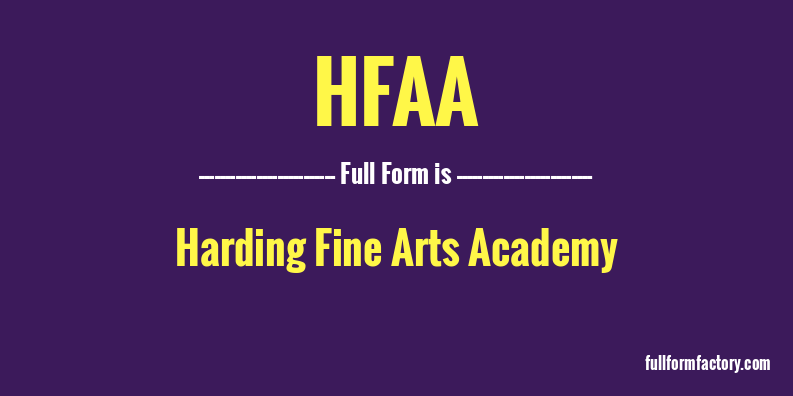 hfaa-full-form