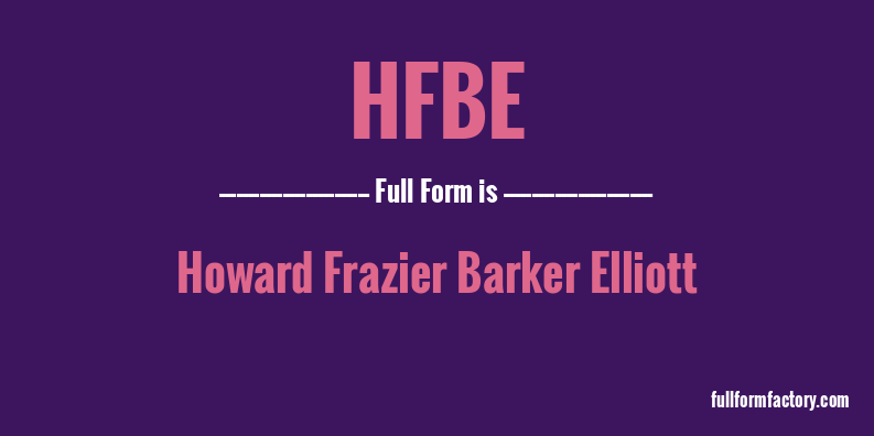 hfbe-full-form