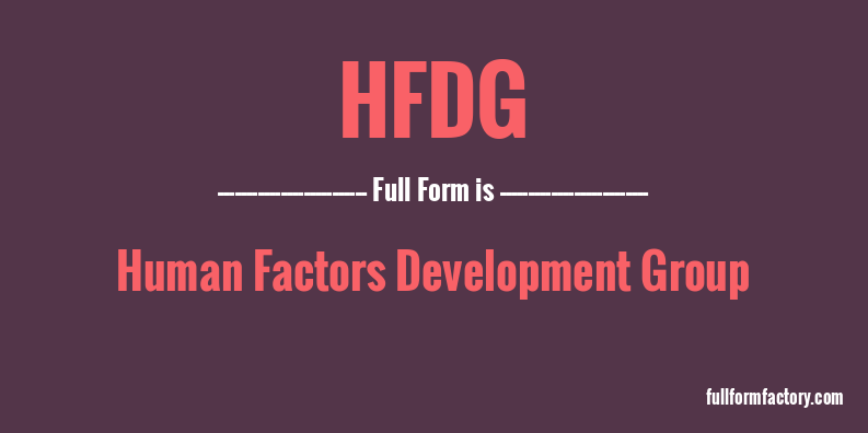 hfdg-full-form
