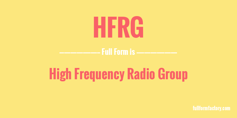hfrg-full-form