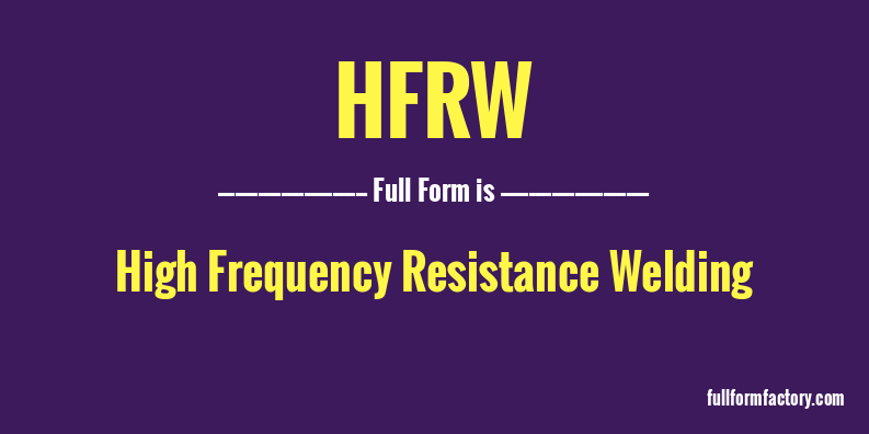 hfrw-full-form