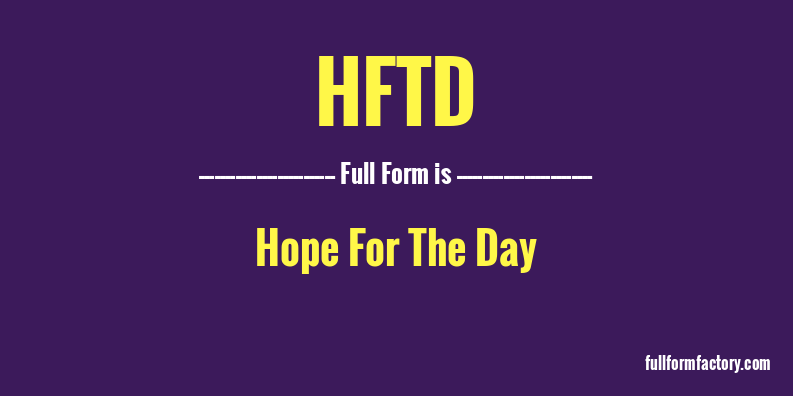 hftd-full-form