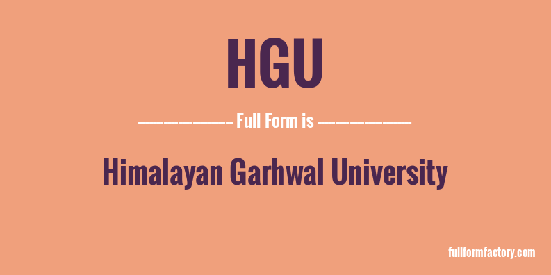 hgu-full-form
