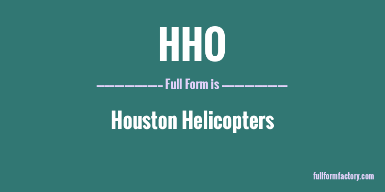 hho-full-form