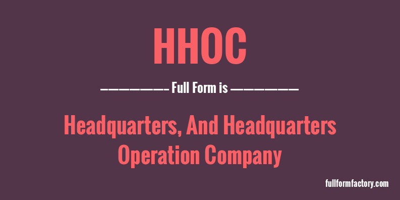 hhoc-full-form