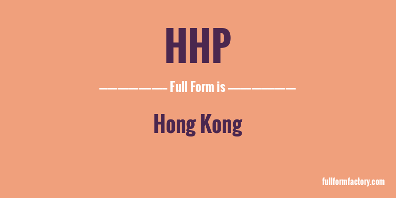 hhp-full-form