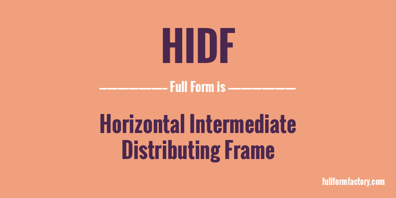 hidf-full-form