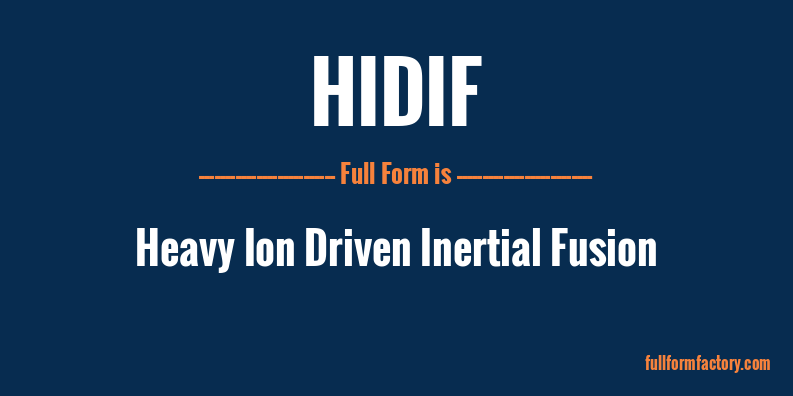 hidif-full-form