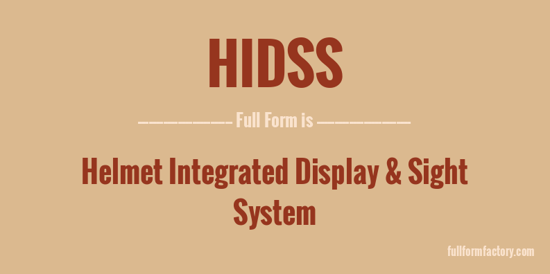 hidss-full-form