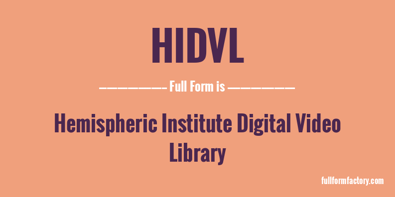 hidvl-full-form