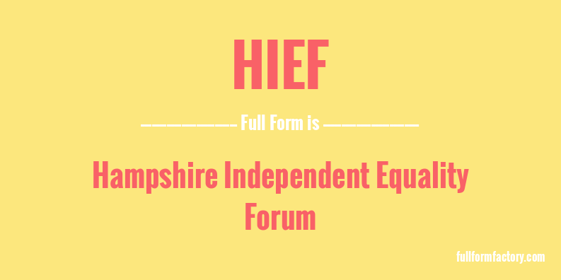 hief-full-form