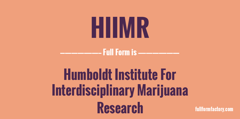 hiimr-full-form