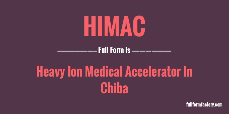 himac-full-form
