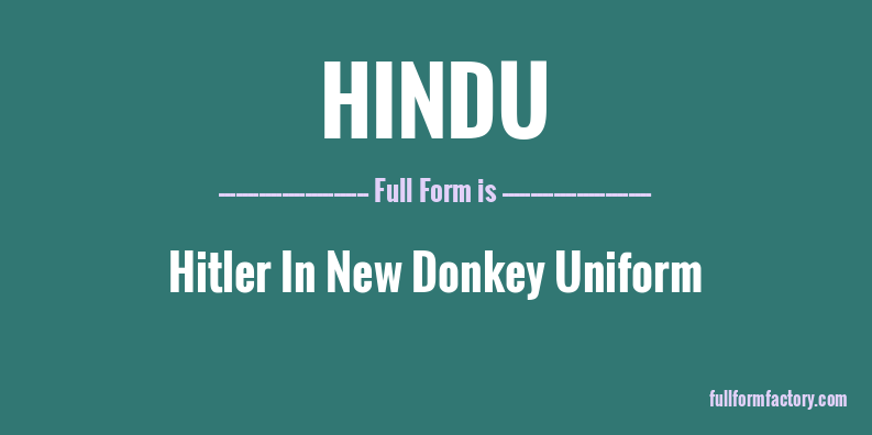 hindu-full-form