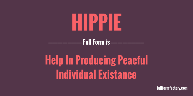 hippie-full-form