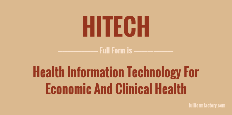 hitech-full-form