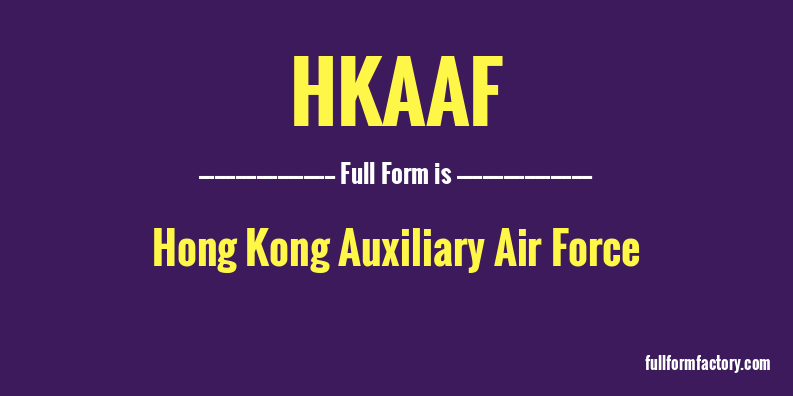 hkaaf-full-form