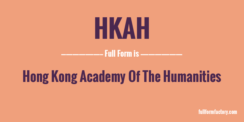 hkah-full-form