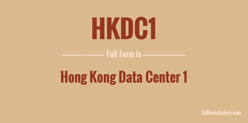 hkdc1-full-form