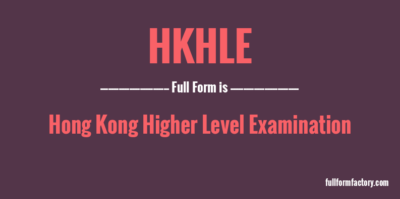 hkhle-full-form