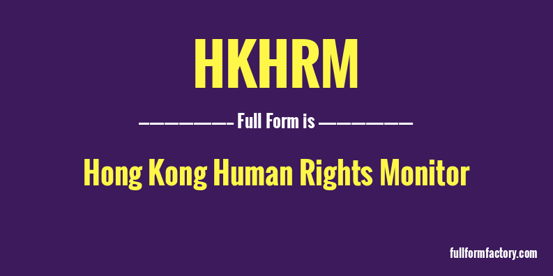 hkhrm-full-form