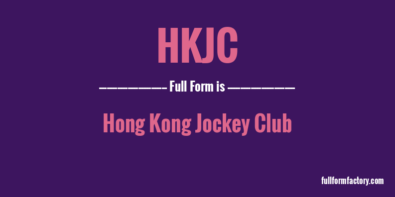 hkjc-full-form