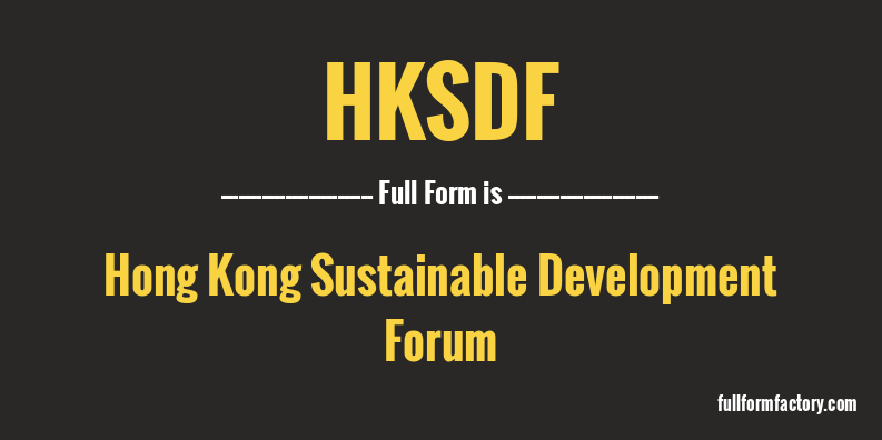 hksdf-full-form