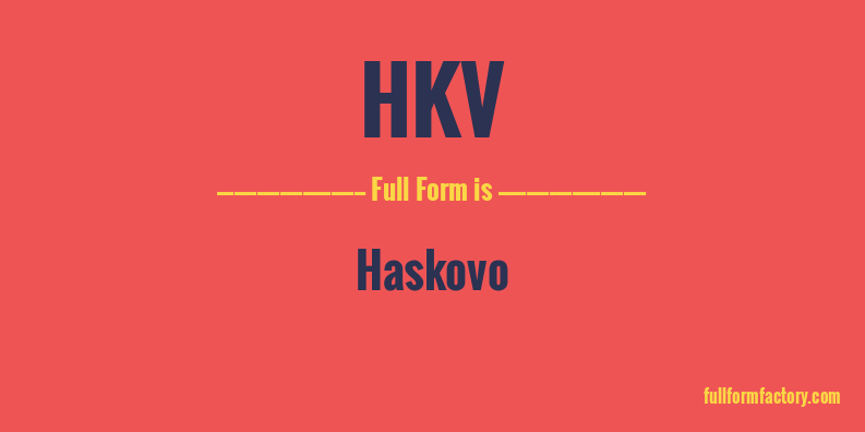 hkv-full-form