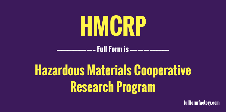 hmcrp-full-form
