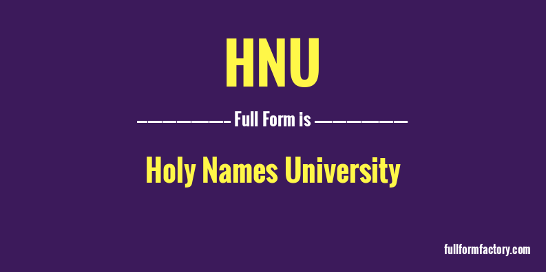 hnu-full-form