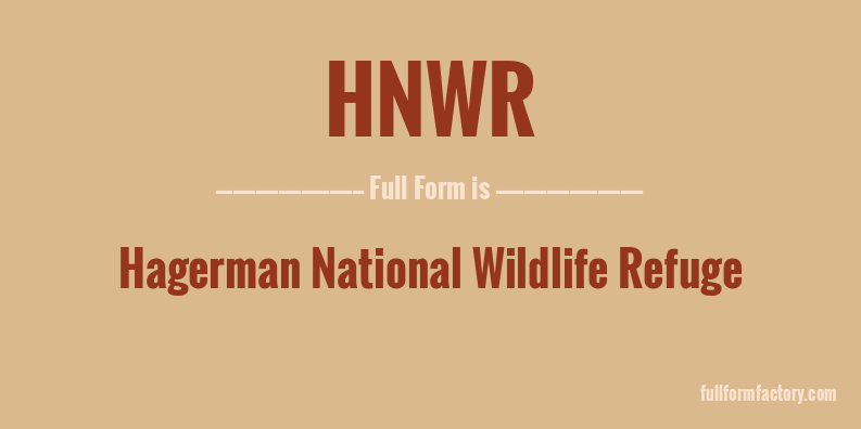 hnwr-full-form