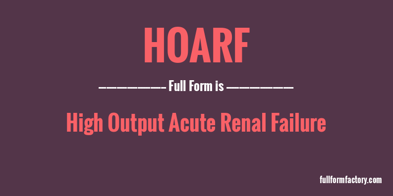 hoarf-full-form