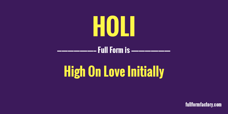 holi-full-form