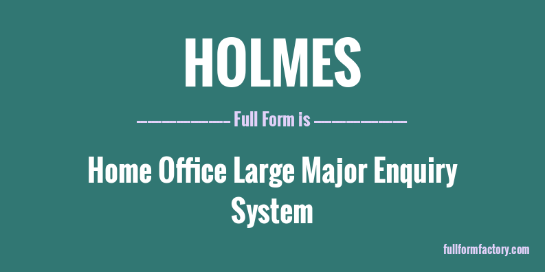 holmes-full-form