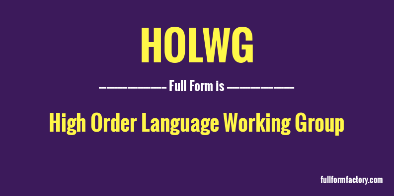 holwg-full-form