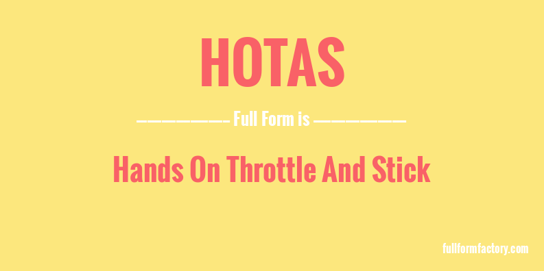 hotas-full-form