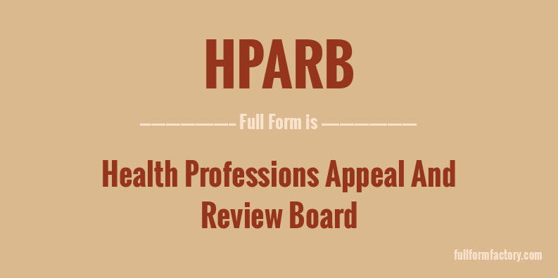 hparb-full-form