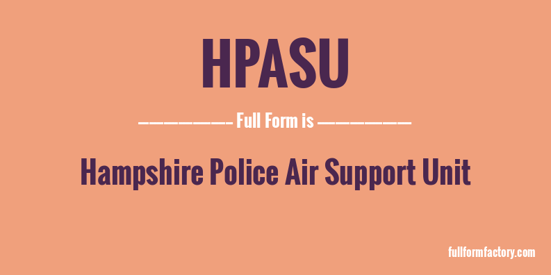 hpasu-full-form
