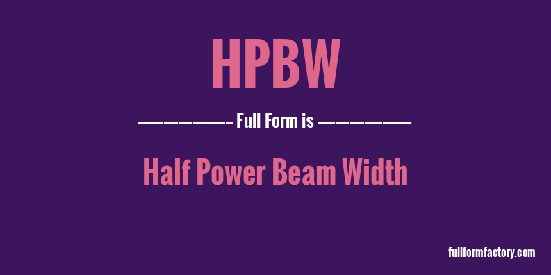 hpbw-full-form