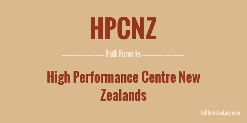 hpcnz-full-form