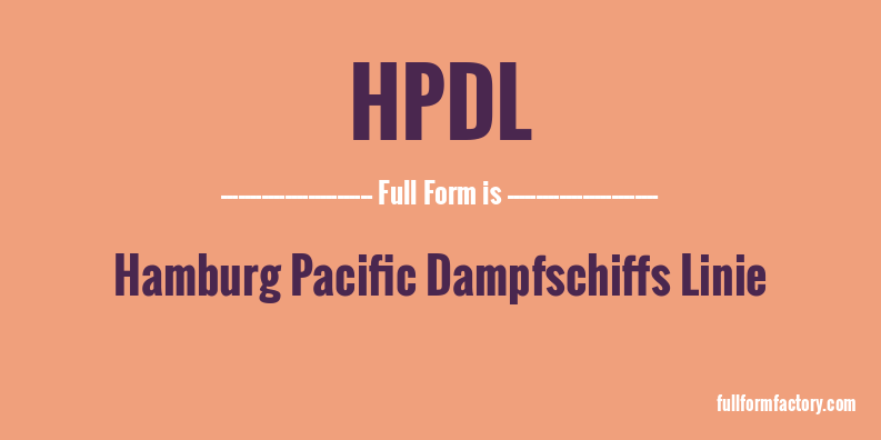 hpdl-full-form