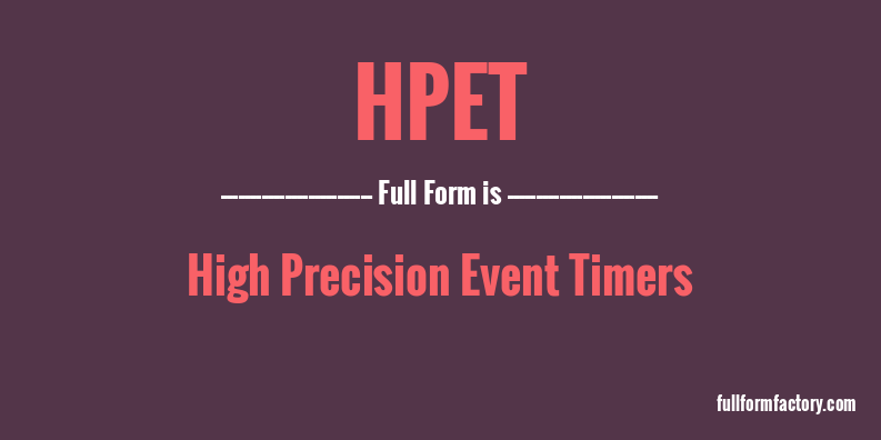 hpet-full-form