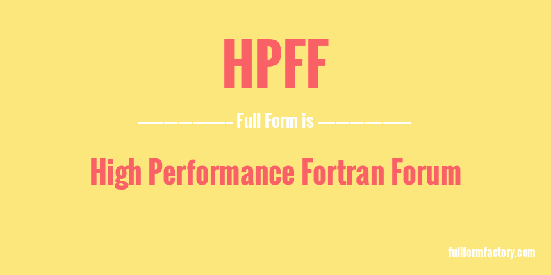 hpff-full-form